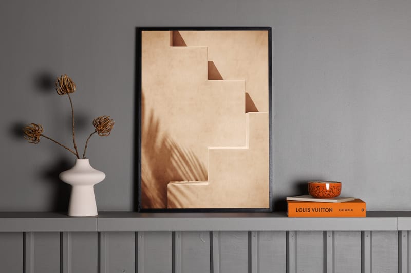 Poster Stairs 30x40 cm - Lys Oransje - Posters