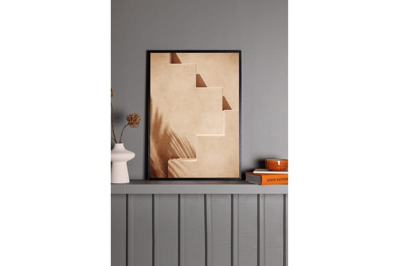 Poster Stairs 70x100 cm - Lys Orange - Innredning - Bilder & kunst - Posters
