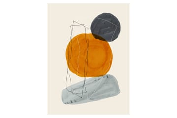 Poster Stones 30x40 cm - Beige - Innredning - Bilder & kunst - Posters