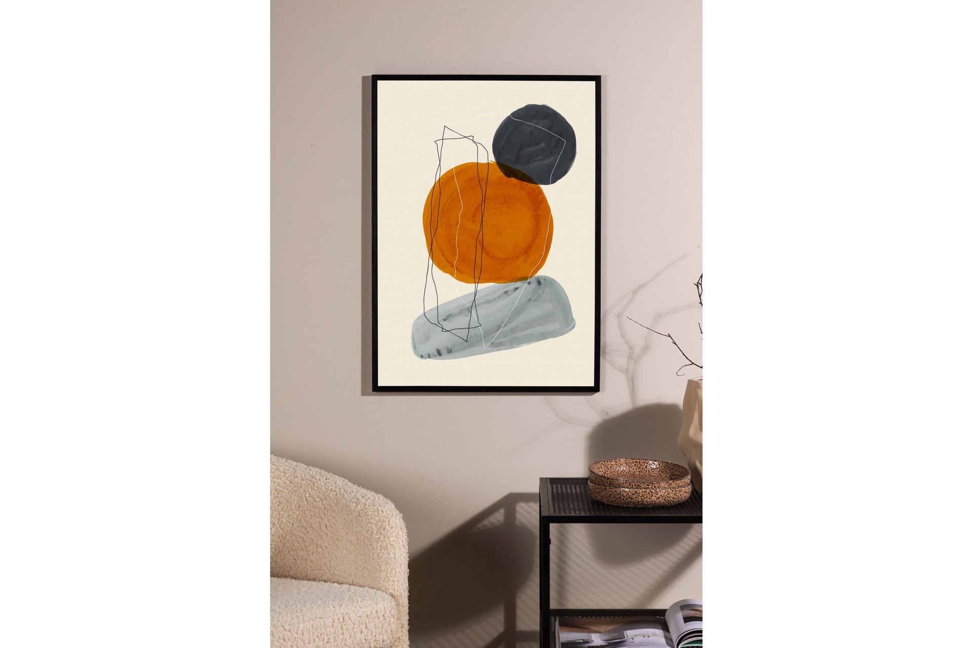 Poster Stones 30x40 cm - Beige - Innredning - Bilder & kunst - Posters