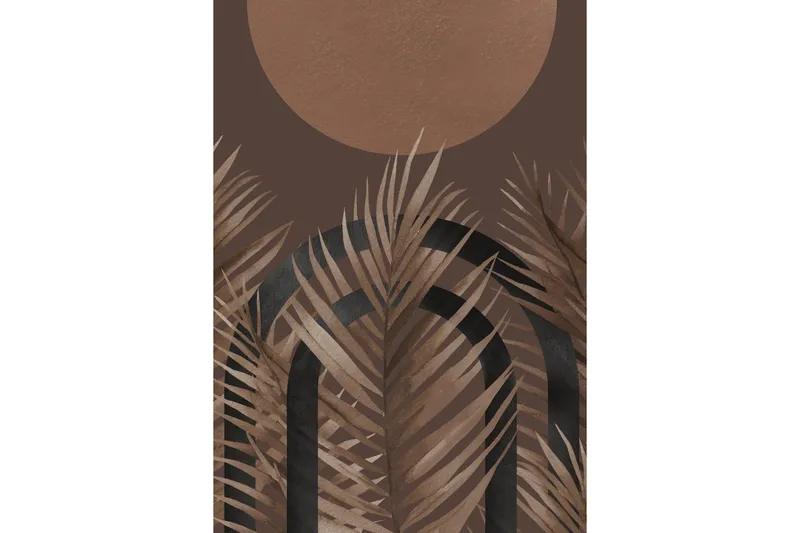 Poster Structures 70x100 cm, Brun