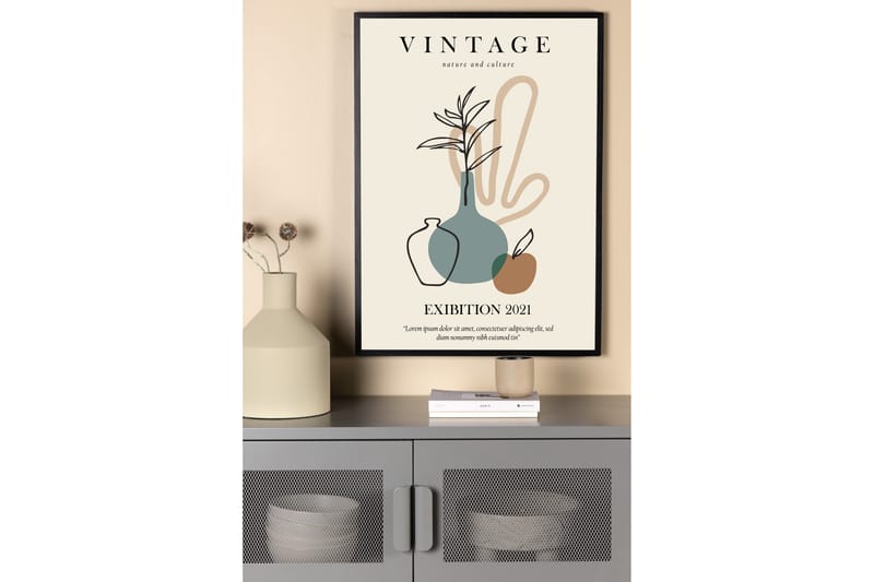 Poster Vintage 21x30 cm - Beige - Innredning - Bilder & kunst - Posters