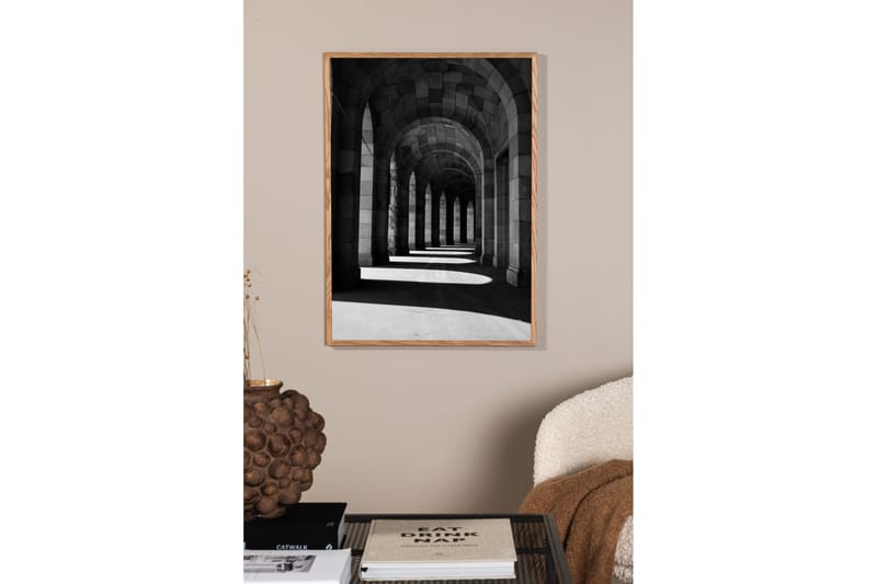 Poster Walkway 21x30 cm - Beige - Innredning - Bilder & kunst - Posters