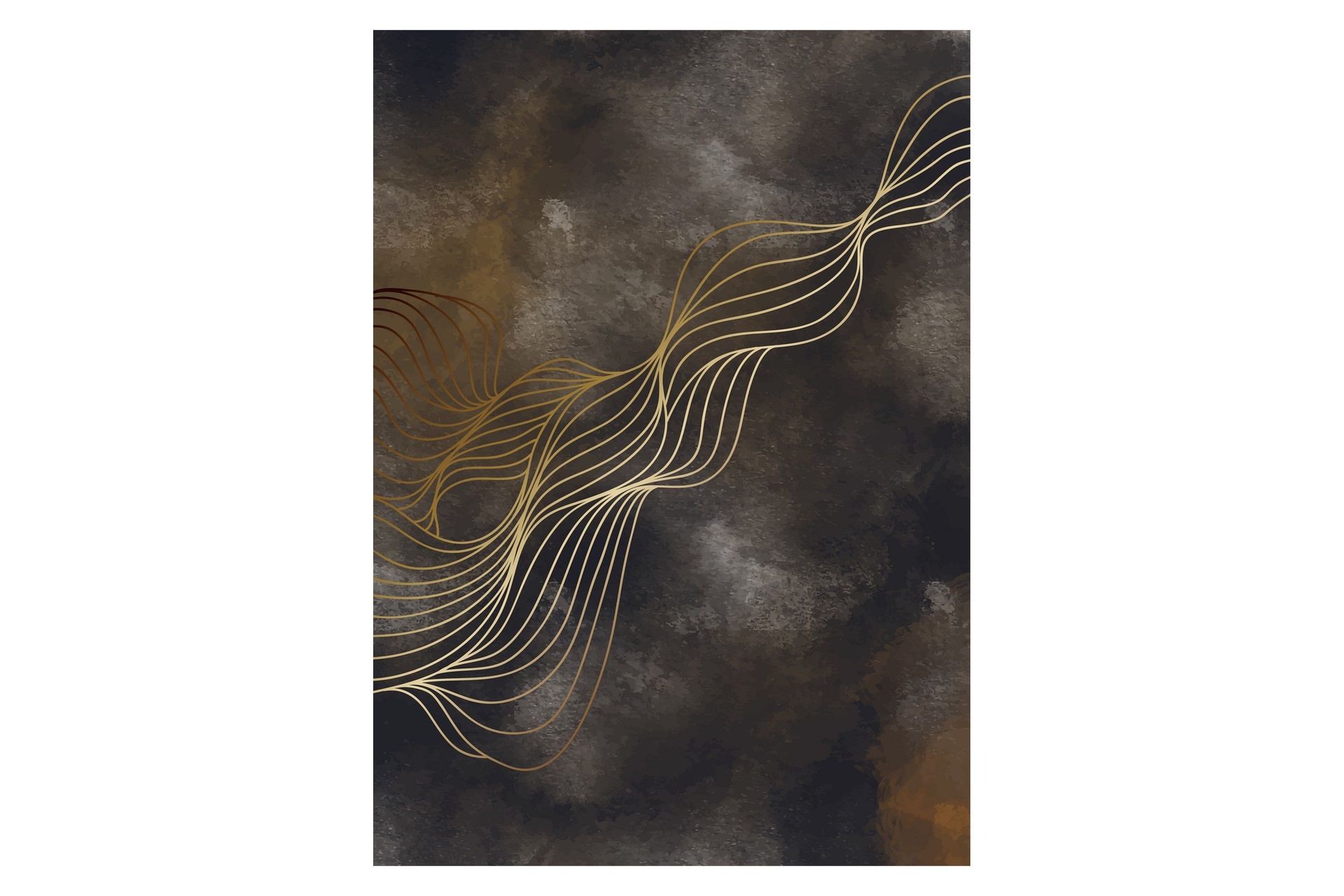 Poster Wave 30x40 cm - Flerfarvet