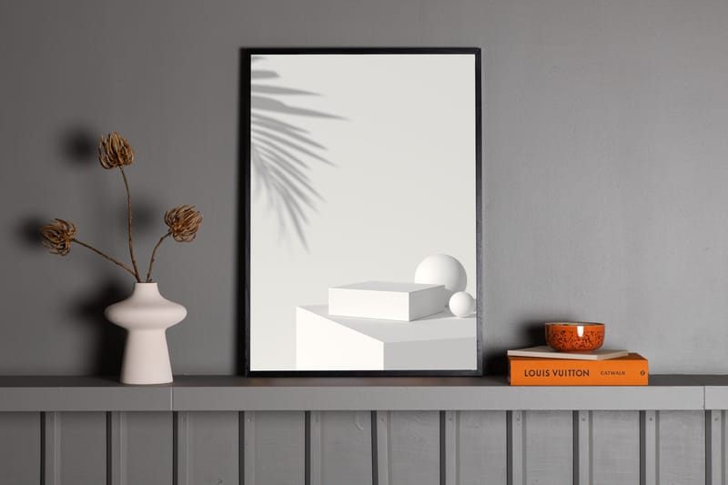 Poster White Box 21x30 cm - Beige - Innredning - Bilder & kunst - Posters