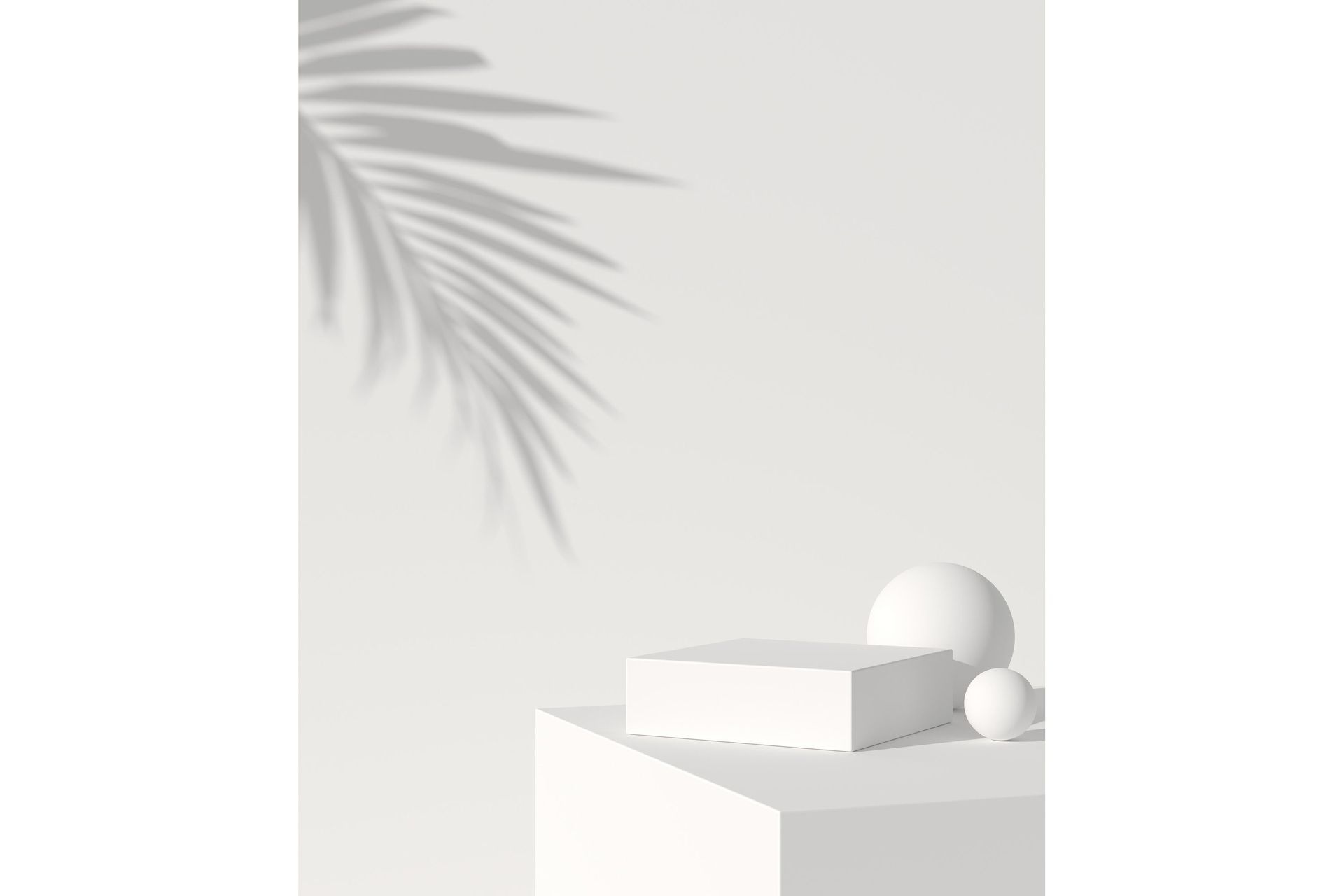 Poster White Box 50x70 cm - Beige