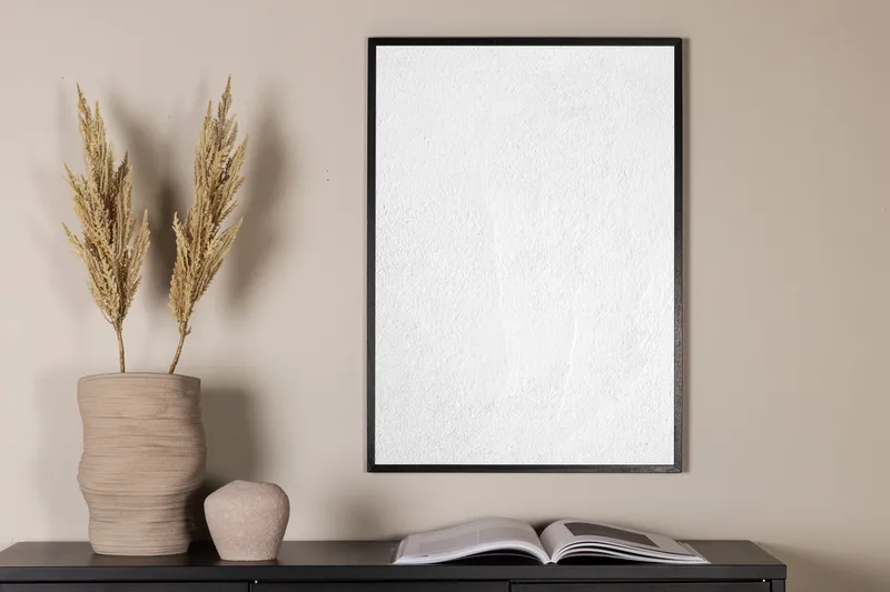 Poster White Reveted 30x40 cm - Hvid - Innredning - Bilder & kunst - Posters