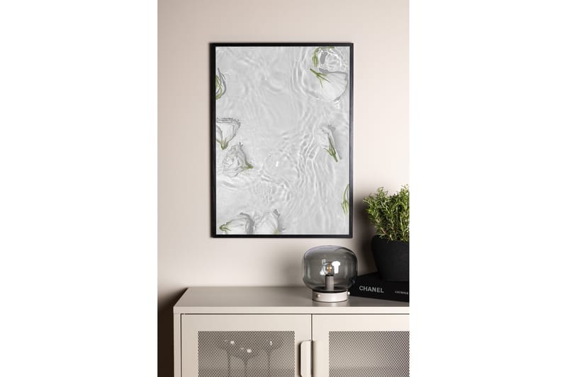 Poster White roses 21x30 cm - Hvit - Posters