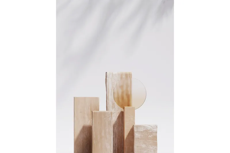 Poster Wooden Blocks 30x40 cm, Beige