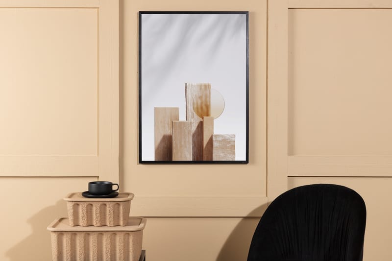 Poster Wooden Blocks 50x70 cm - Beige - Innredning - Bilder & kunst - Posters