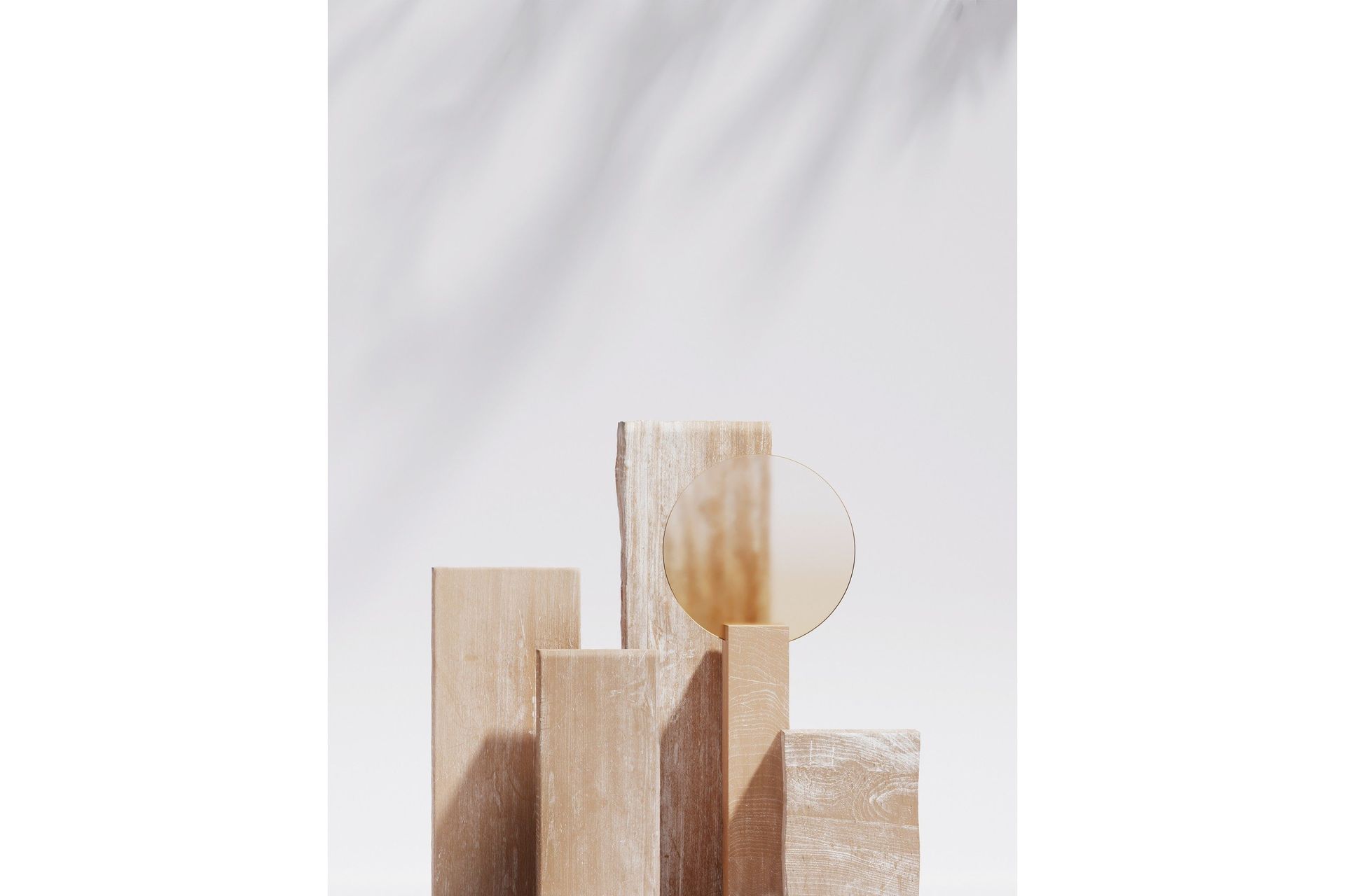 Poster Wooden Blocks 70x100 cm - Beige