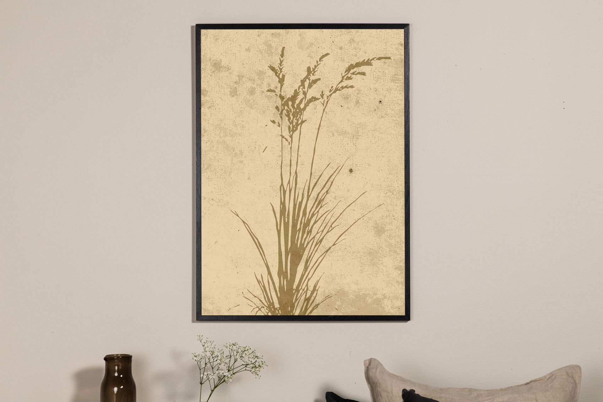 Poster Plant art 30x40 cm - Beige - Innredning - Bilder & kunst - Posters