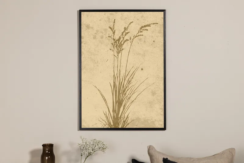Poster Plant art 50x70 cm - Beige - Innredning - Bilder & kunst - Posters
