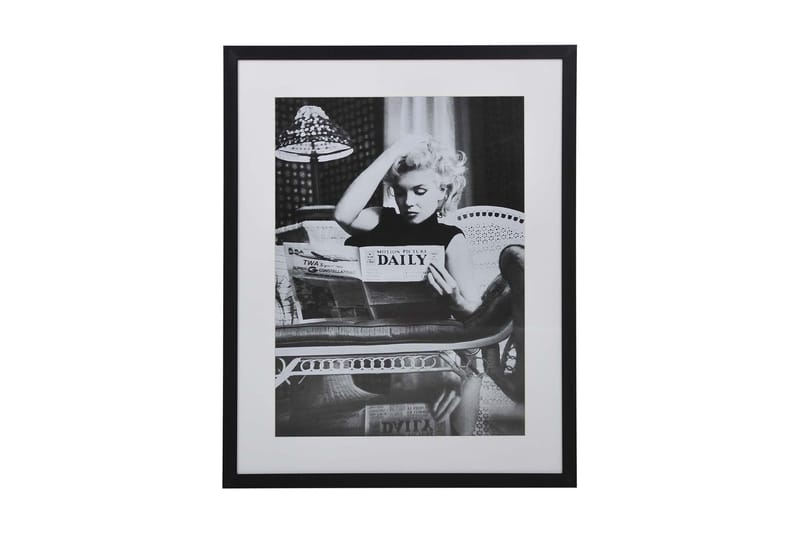 Villa Bilde Marilyn Dailey News - Svart / Hvit / Glass / Tre - Retro & vintage poster - Posters