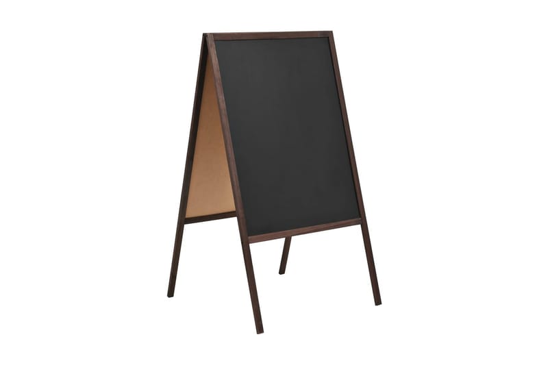 Dobbeltsidig tavle sedertre frittstående 60x80 cm - Innredning - Bilder & kunst - Presentasjonstavle & tegnetavle - Kritt tavle