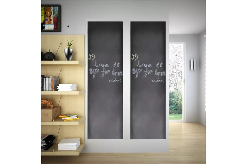 Veggtavle 0,45 x 2 m 2 ruller med kritt - Innredning - Bilder & kunst - Presentasjonstavle & tegnetavle - Kritt tavle