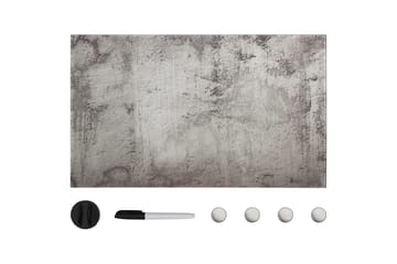 Veggmontert magnetisk tavle 100x60 cm glass - Grå - Innredning - Bilder & kunst - Presentasjonstavle & tegnetavle - Whiteboard