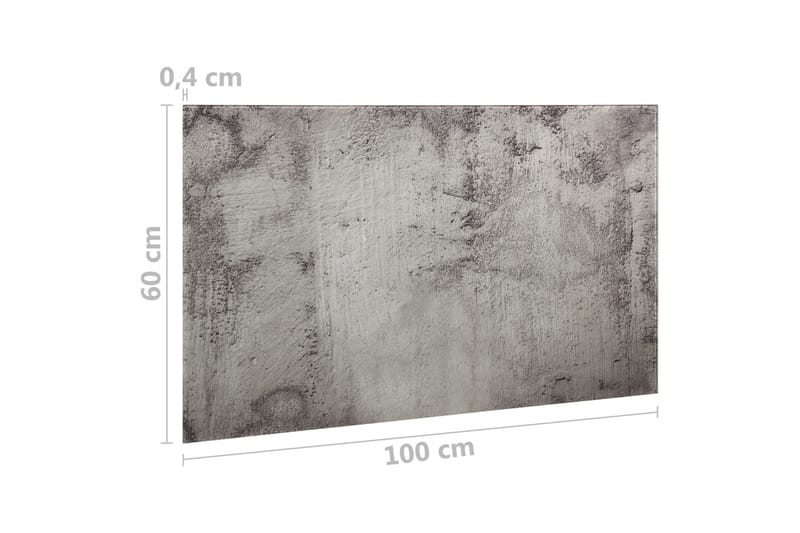 Veggmontert magnetisk tavle 100x60 cm glass - Grå - Innredning - Bilder & kunst - Presentasjonstavle & tegnetavle - Whiteboard