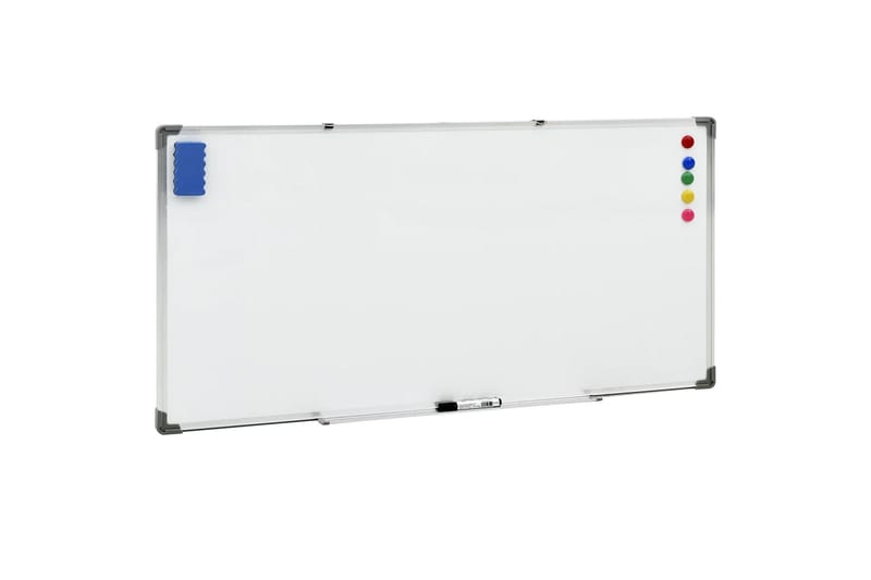 Magnetisk tavle hvit 110x60 cm stål - Hvit - Whiteboard