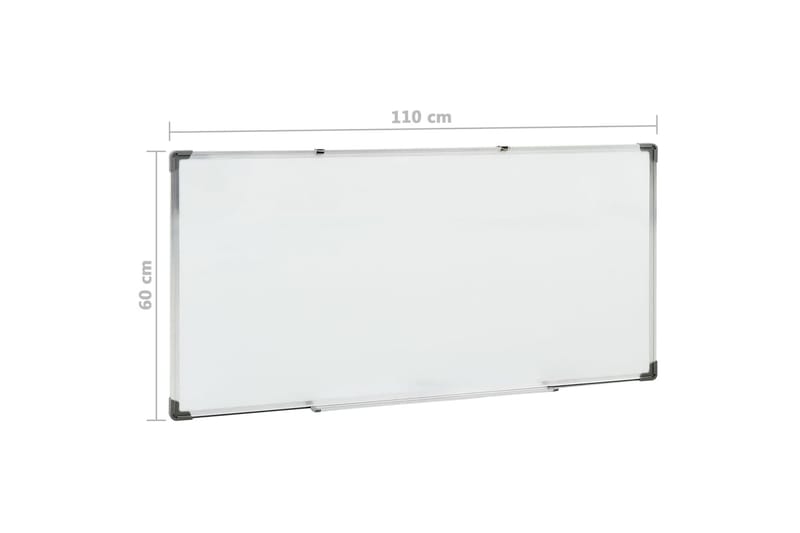 Magnetisk tavle hvit 110x60 cm stål - Hvit - Innredning - Bilder & kunst - Presentasjonstavle & tegnetavle - Whiteboard