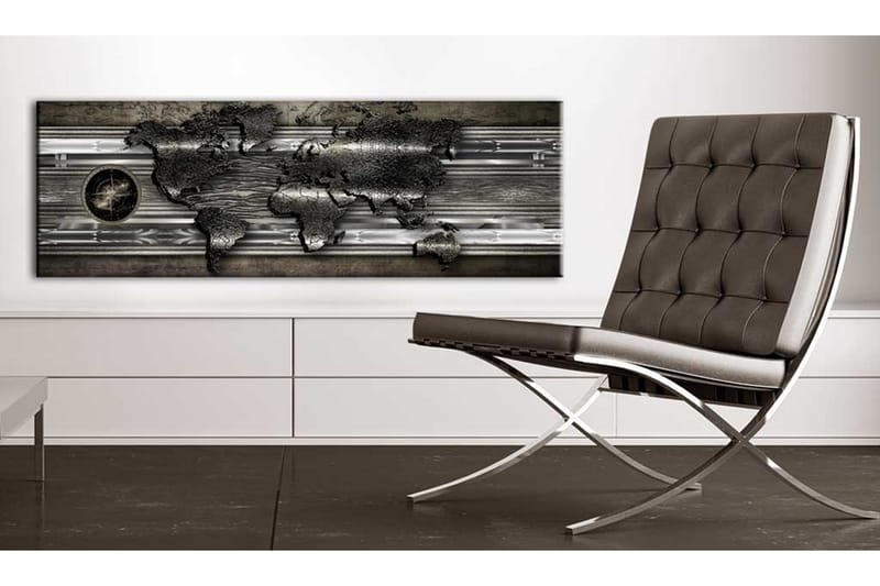 Tavla Metalic Map VALUE_MISSING_2 120x40 - Innredning - Bilder & kunst - Lerretsbilder