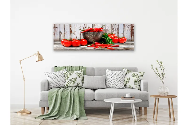 Tavla Red Vegetables (1 Part) Wood Narrow 135x45
