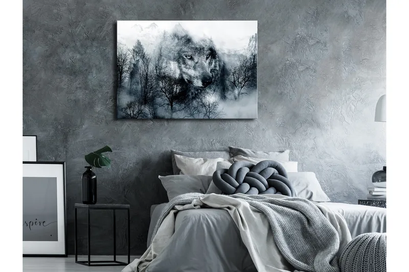 Tavle Mountain Predator Wide Black And White 120X80, Artgeist sp. z o. o.