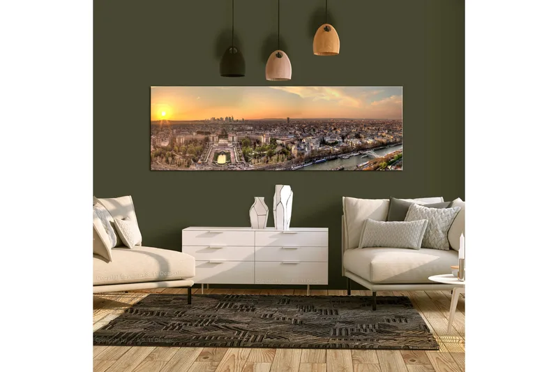 Tavle View From Eiffel Tower (1 Part) Narrow 120X40, Artgeist sp. z o. o.