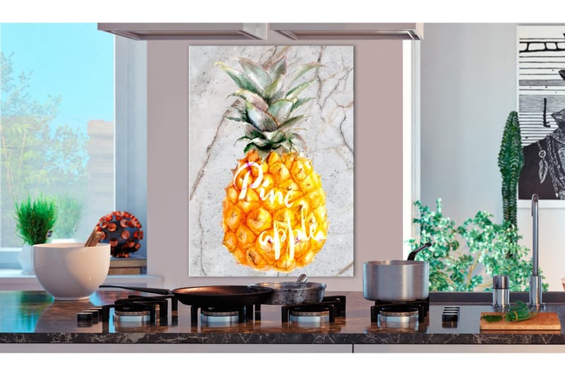 Tavle Pineapple And Marble (1 Part) Vertical 40X60, Artgeist sp. z o. o.