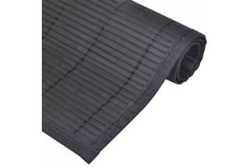 6 Bambus kuvertbrikker 30 x 45 cm, svart - Svart - Innredning - Borddekorasjon & bordpynt - Bordbrikke