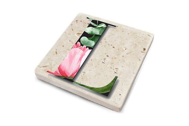 Glassunderlag 4-pk - Flerfarget - Innredning - Borddekorasjon & bordpynt - Glassbrikker