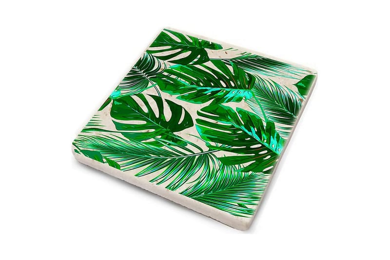 Glassunderlag 4-pk - Flerfarget - Innredning - Borddekorasjon & bordpynt - Glassbrikker