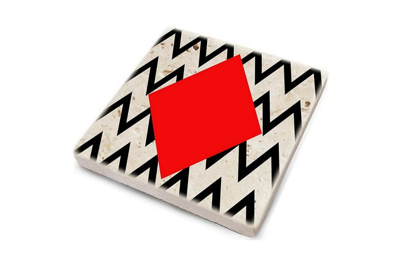 Glassunderlag 4-pk - Flerfarget - Innredning - Borddekorasjon & bordpynt - Glassbrikker