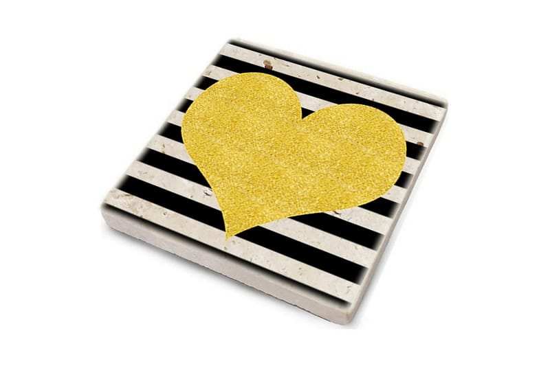 Glassunderlag 4-pk - Flerfarget - Innredning - Borddekorasjon & bordpynt - Glassbrikker