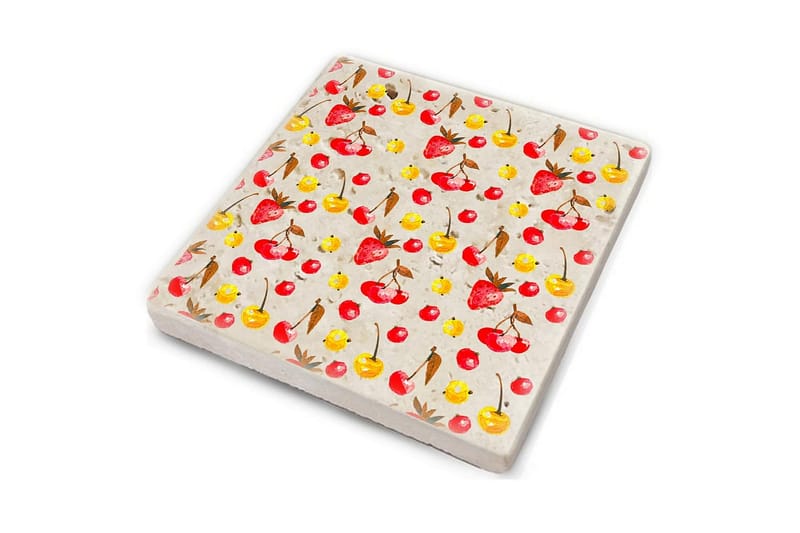 Glassunderlag 4-pk - Flerfarget - Innredning - Borddekorasjon & bordpynt - Glassbrikker