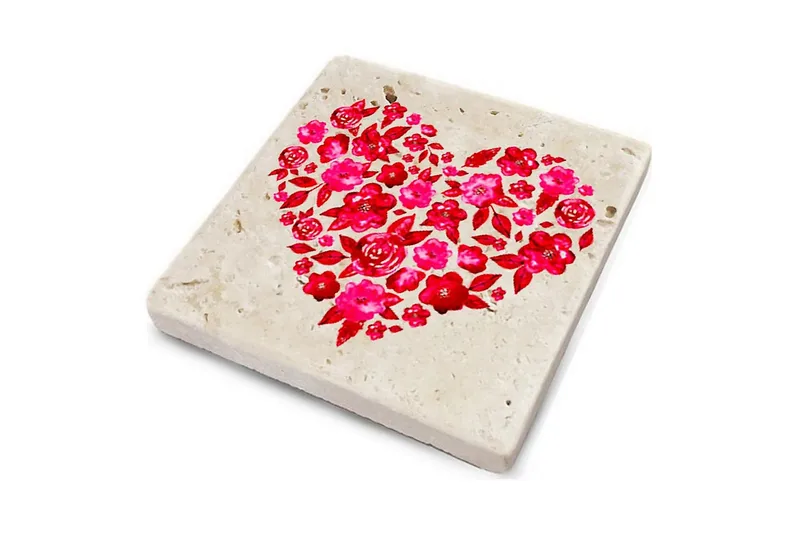 Glassunderlag 4-pk - Flerfarget - Innredning - Borddekorasjon & bordpynt - Glassbrikker