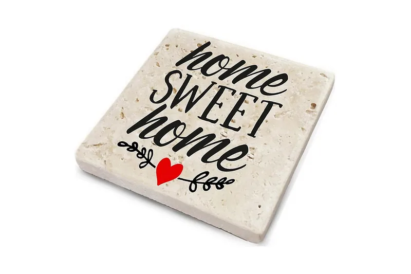 Glassunderlag 4-pk - Flerfarget - Innredning - Borddekorasjon & bordpynt - Glassbrikker