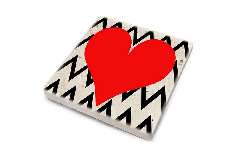 Glassunderlag 4-pk - Flerfarget - Innredning - Borddekorasjon & bordpynt - Glassbrikker