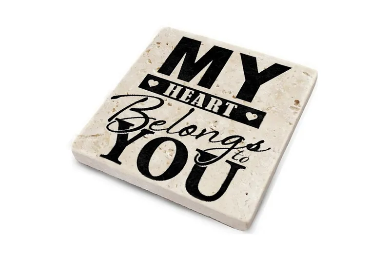 Glassunderlag 4-pk - Flerfarget - Innredning - Borddekorasjon & bordpynt - Glassbrikker