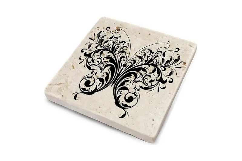 Glassunderlag 4-pk - Flerfarget - Innredning - Borddekorasjon & bordpynt - Glassbrikker