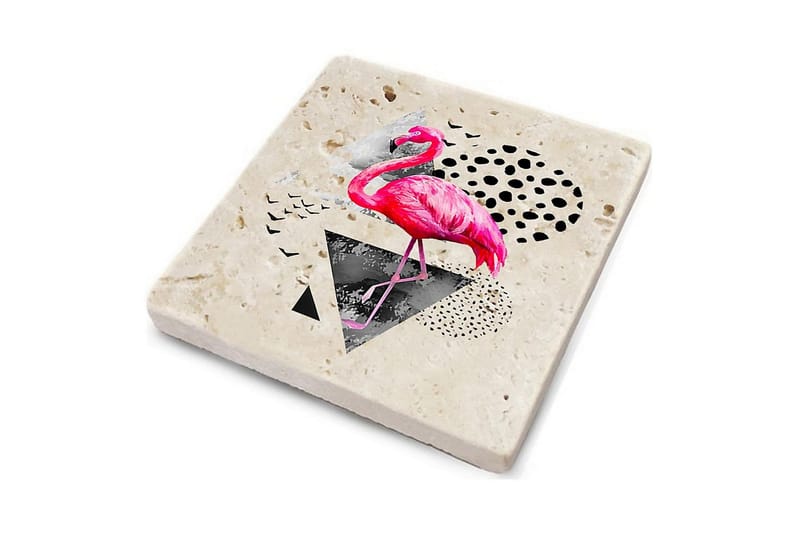 Glassunderlag 4-pk - Flerfarget - Innredning - Borddekorasjon & bordpynt - Glassbrikker