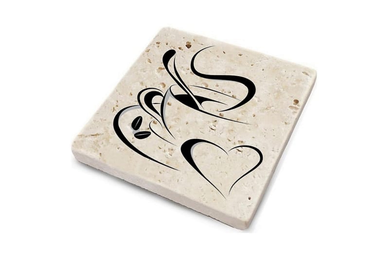 Glassunderlag 4-pk - Flerfarget - Innredning - Borddekorasjon & bordpynt - Glassbrikker