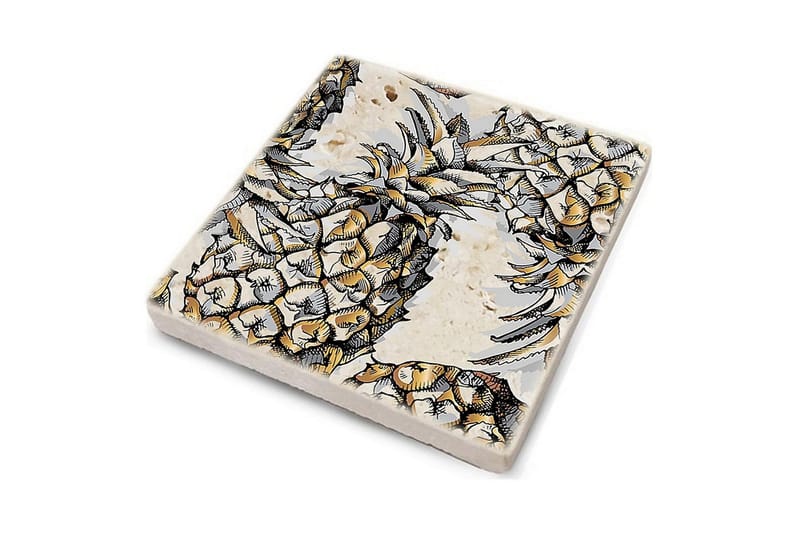 Glassunderlag 4-pk - Flerfarget - Innredning - Borddekorasjon & bordpynt - Glassbrikker