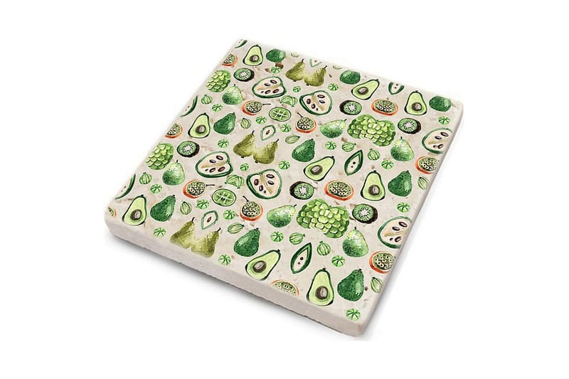 Glassunderlag 4-pk - Flerfarget - Innredning - Borddekorasjon & bordpynt - Glassbrikker