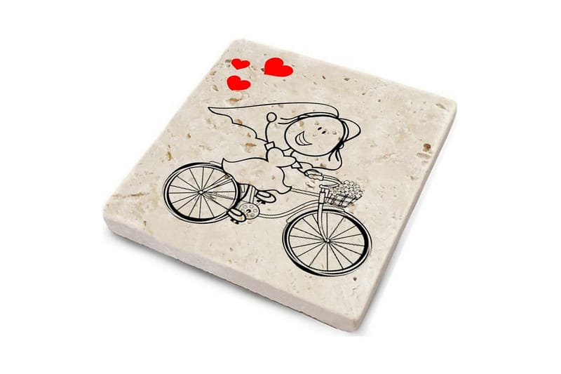 Glassunderlag 4-pk - Flerfarget - Innredning - Borddekorasjon & bordpynt - Glassbrikker