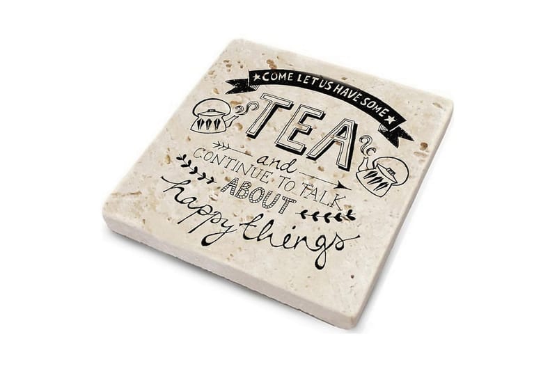 Glassunderlag 4-pk - Flerfarget - Innredning - Borddekorasjon & bordpynt - Glassbrikker