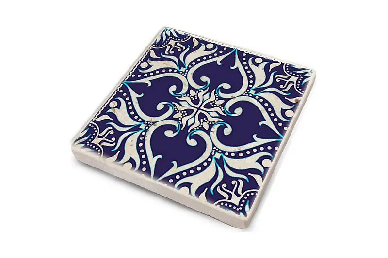 Glassunderlag 4-pk - Flerfarget - Innredning - Borddekorasjon & bordpynt - Glassbrikker