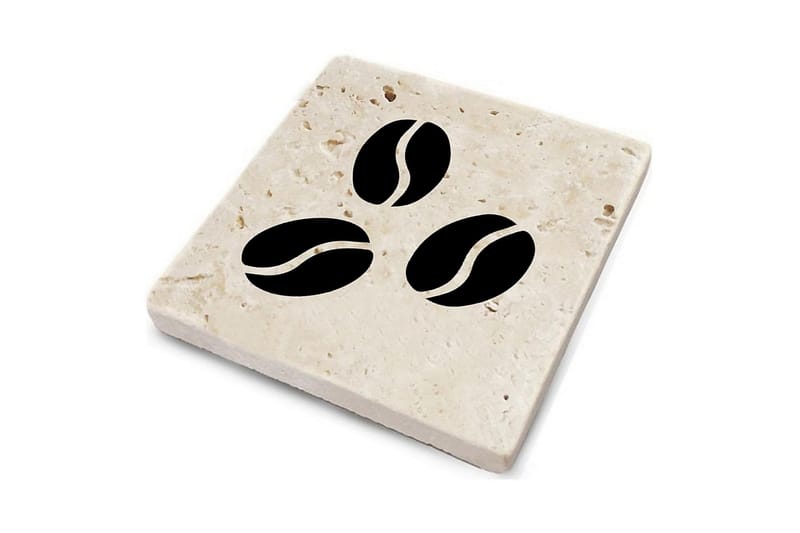 Glassunderlag 4-pk - Flerfarget - Innredning - Borddekorasjon & bordpynt - Glassbrikker