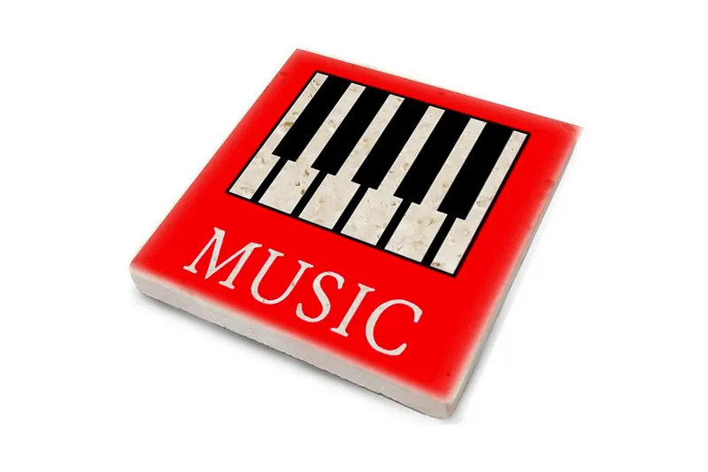 Kitchenware Glass Matt (4 Pieces) - Flerfarget - Innredning - Borddekorasjon & bordpynt - Glassbrikker