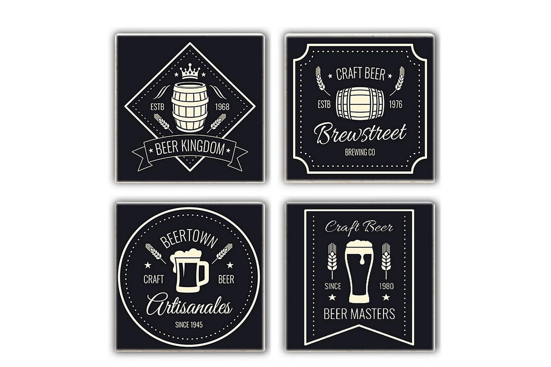Kitchenware Glass Matt (4 Pieces) - Flerfarget - Innredning - Borddekorasjon & bordpynt - Glassbrikker